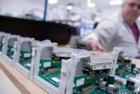 Electronic components in production HESCH