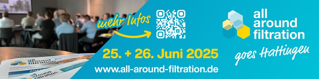 all around filtration am 25. und 26. Juni 2025 in Hattingen ► Jetzt anmelden